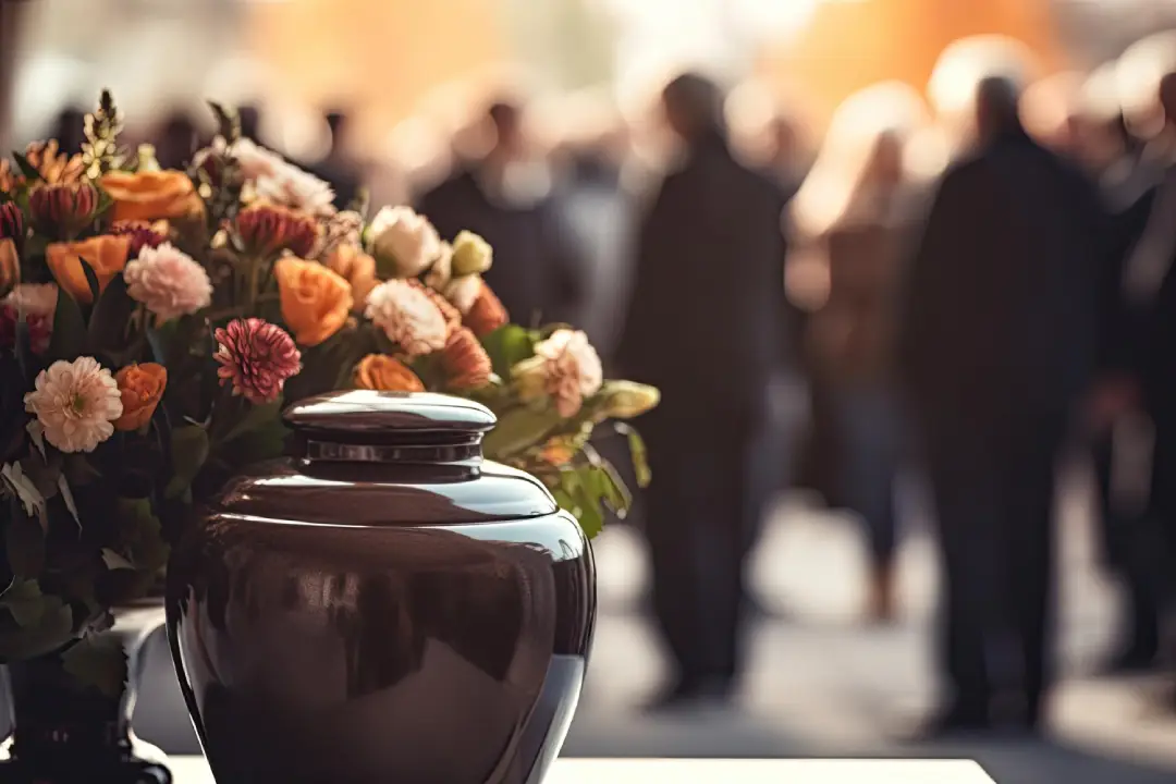 Cisnário em cerimônia de cremação